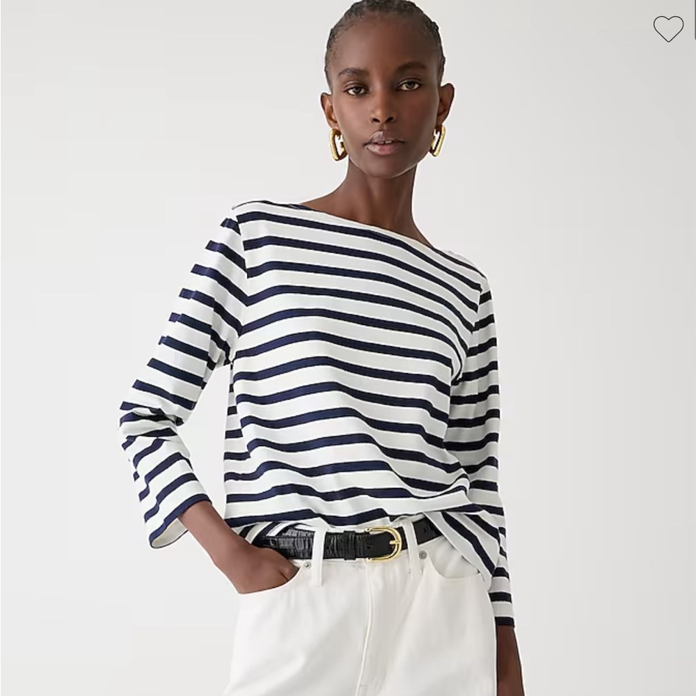 J.Crew Classic Mariner Boatneck Stripe Shirt